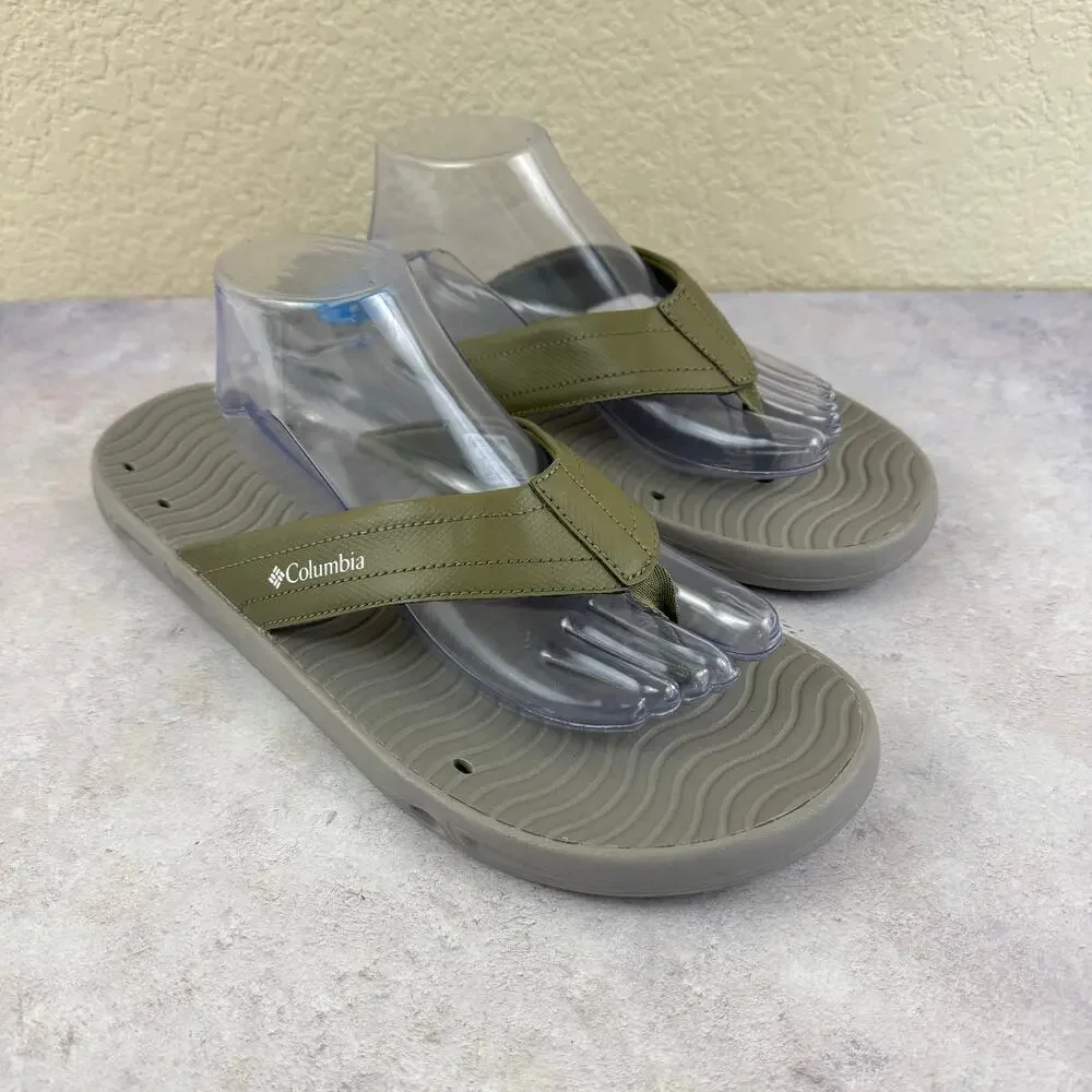 Columbia Techsun Vent Flip Men's Size 12 Green Sandal NEW